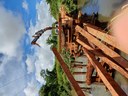 Vereador Osvaldo Correia ( tukura  )fiscaliza obras de reconstrução da ponte do Rio Alegre